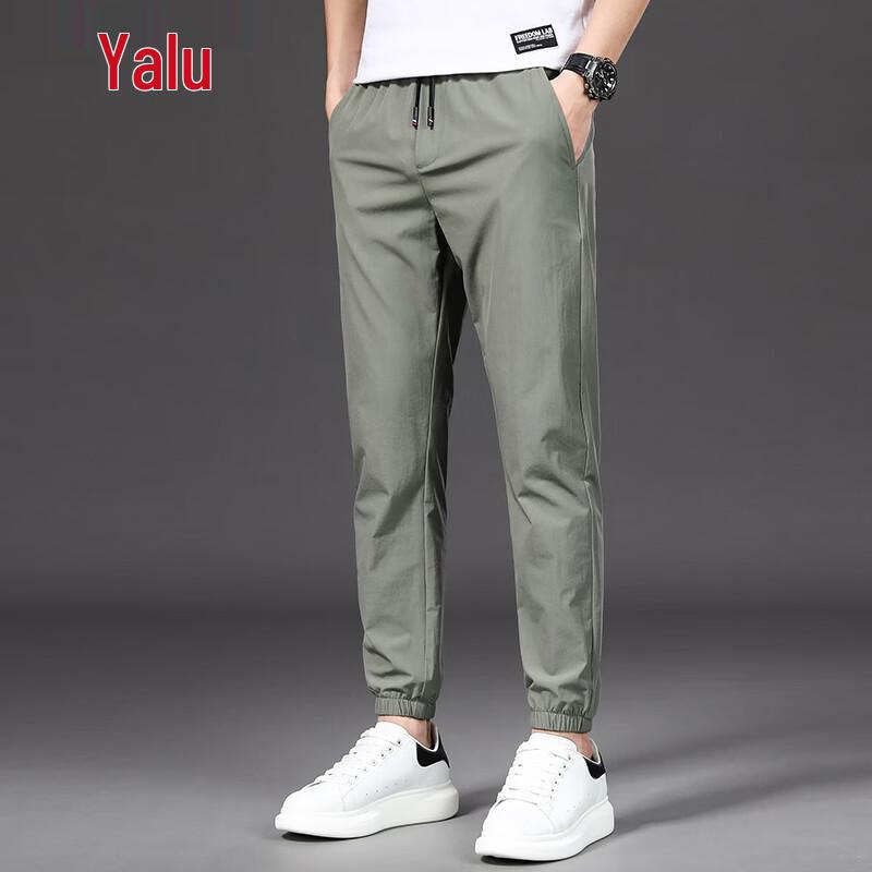 Yalu Men's Ice Silk Jogger Pants