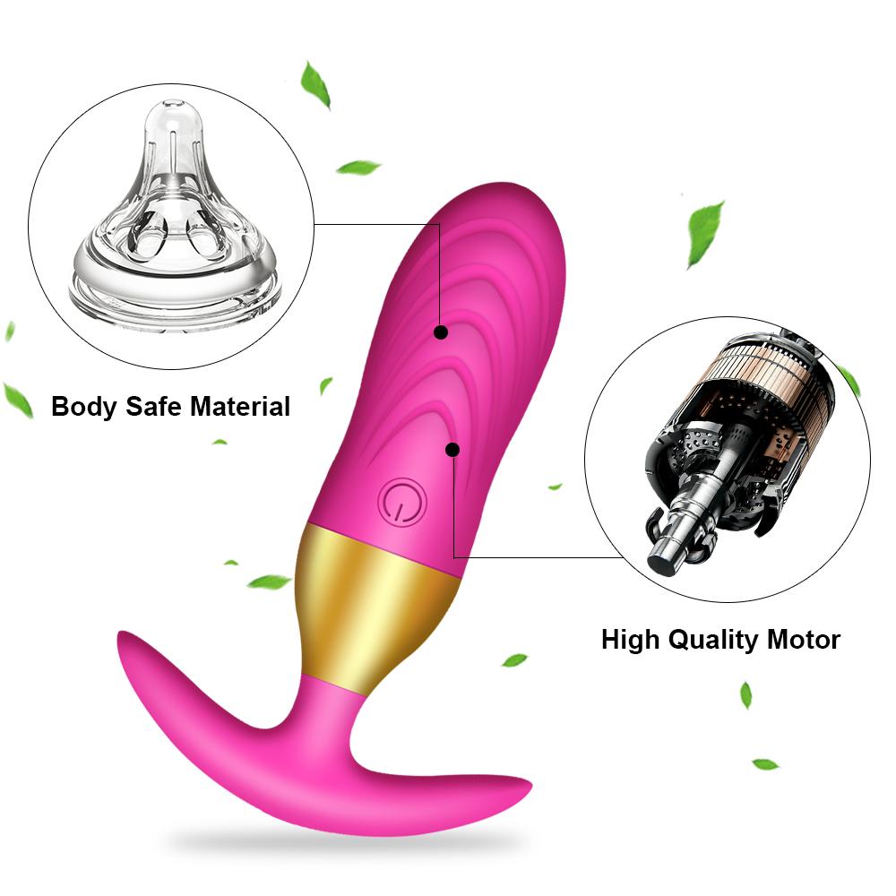 Wireless Remote Control Anal Plug Bullet Vibrator Silicone Butt Plug Prostate Massager Sex Toys For Adults Men Women Gay