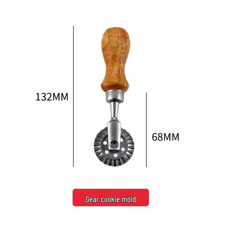 

ZISIZ Christmas Cookie & Pastry Gear Roller Cutter Set