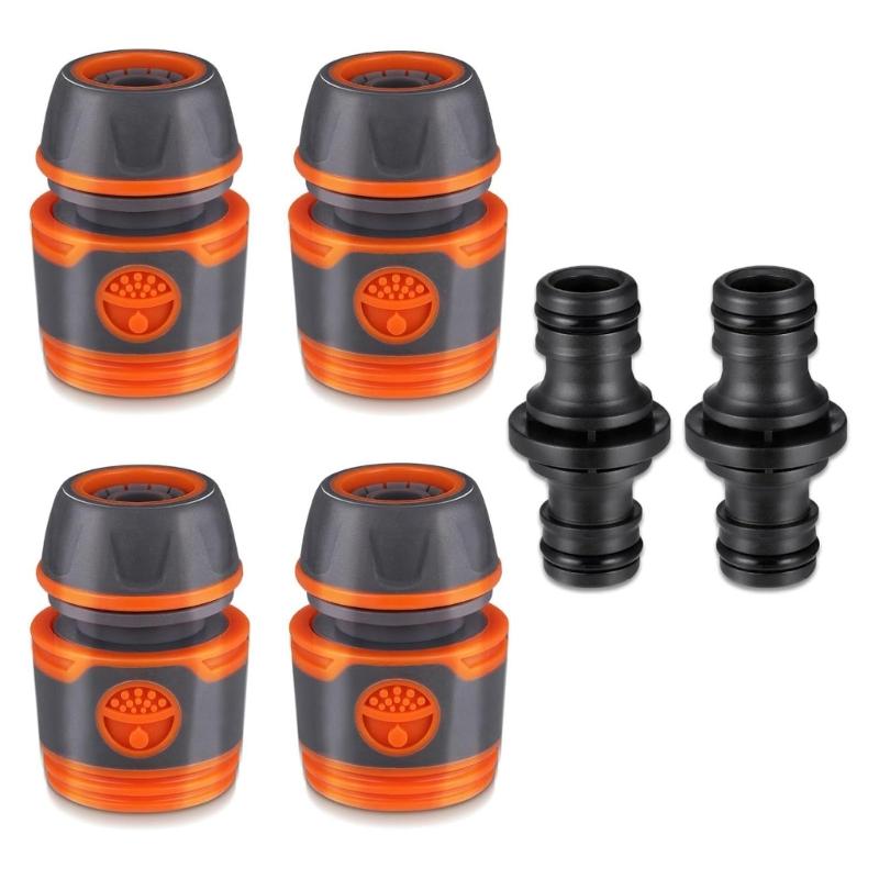 Практичный набор соединителей для садового шланга, семейный набор из 4 соединителей для садового шланга с 2 дополнительными удлинительными звеньями 1