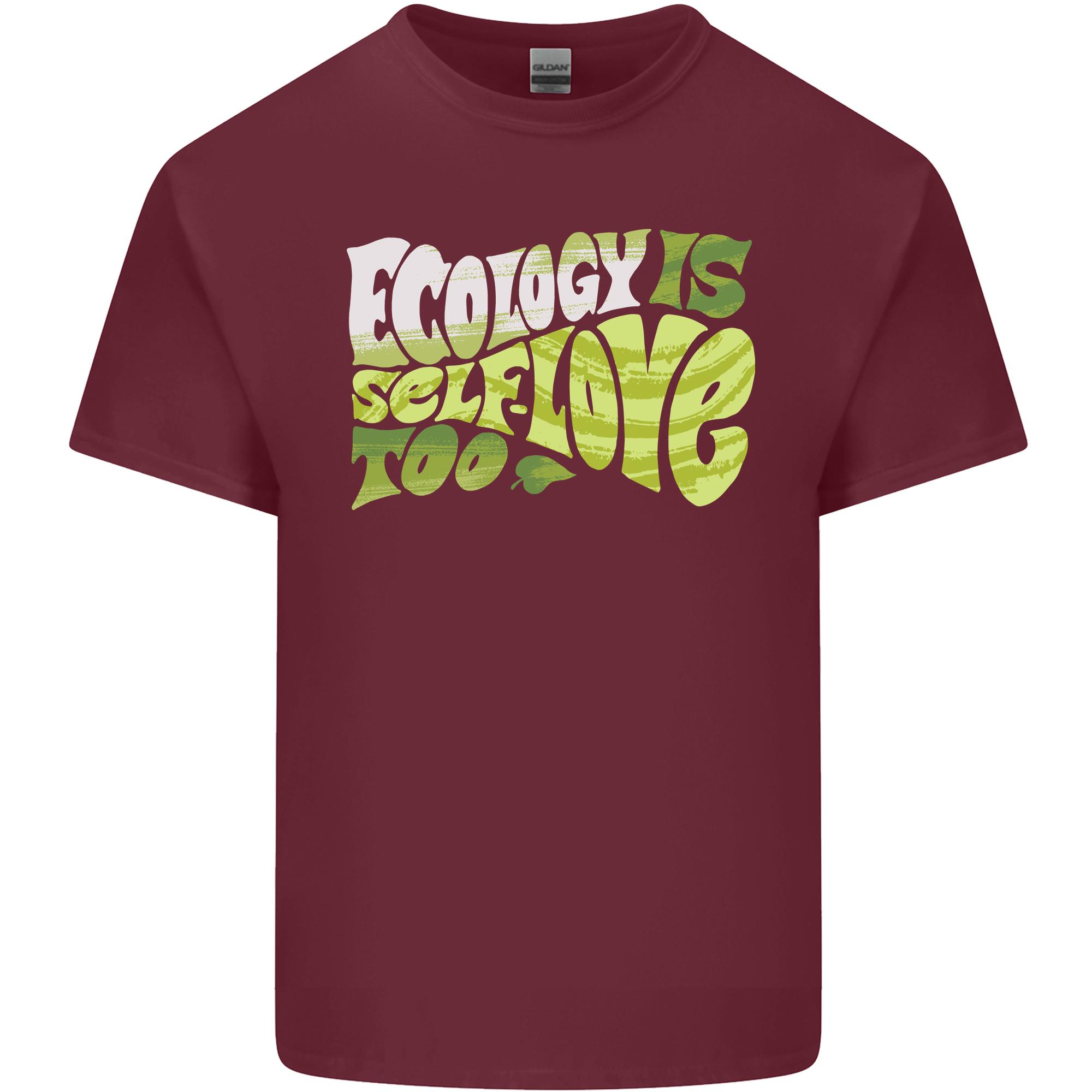 Ecology is SelfLove Climate Change Unisexs Light Cotton TShirt S
