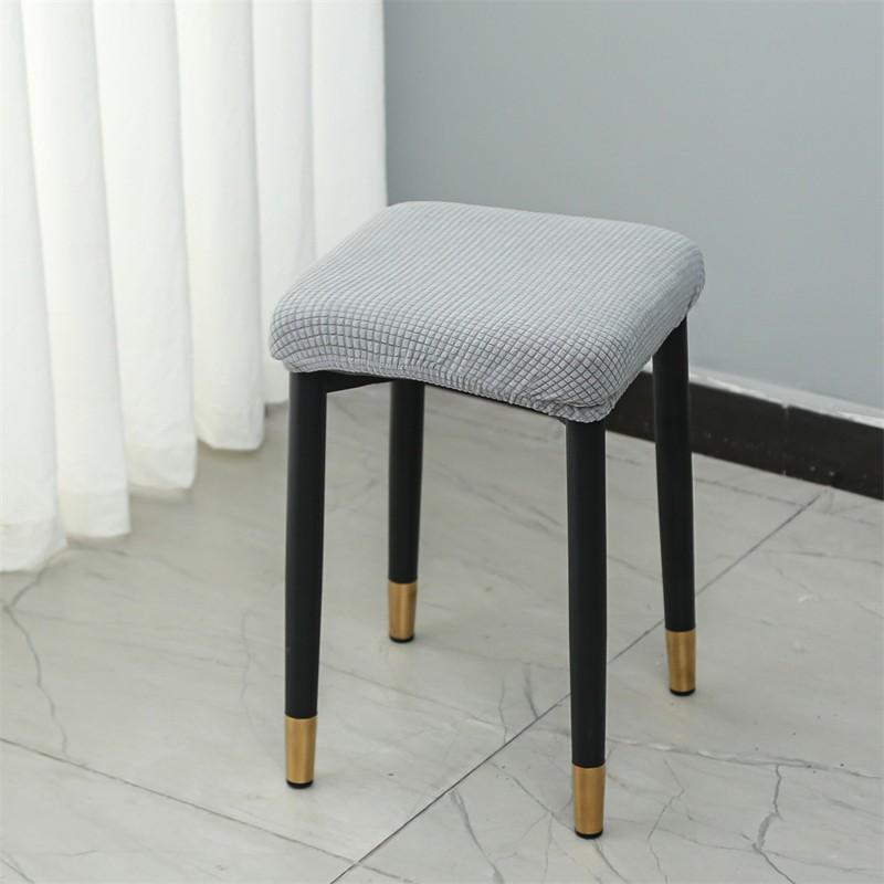 Elastic Chair Seat Cover Thickened Small Stool Cover Home Stool Cover Dustproof Dining Chairs Slipcovers Seat Case Home Decor