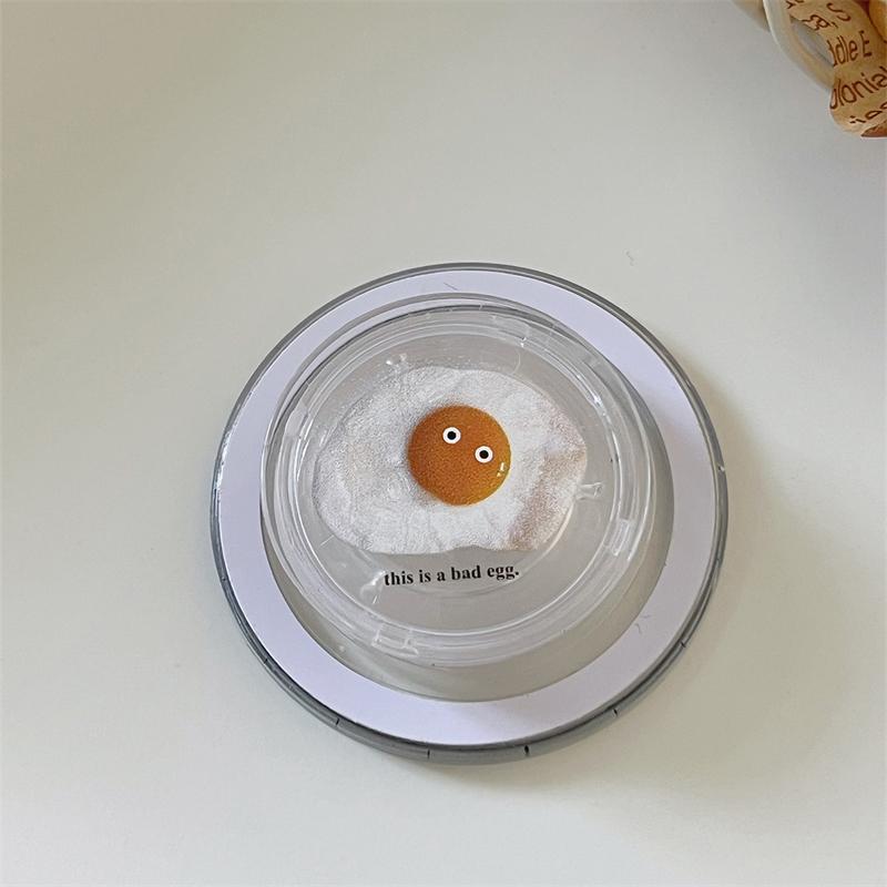Korean Cute Food Cat For Magsafe Magnetic Phone Griptok Grip Tok Stand For iPhone 15 Foldable Wireless Charging Case Holder Ring