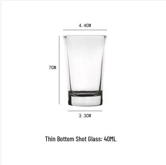 Er Ma Rainbow Shot Glass - Small Straight KTV Bar Cocktail Glass (B52, Jägermeister Cup)