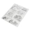 6pcs Clear Stamps  Transparent Stamps Decorative Scrapbooking Clear Stamps for Photo Albums Greet
