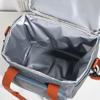 Lightweight Double Deck Lunch Cooler Bag Large Capacity Picnic Tote Bag Insulated Lunch Bag  Work