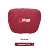For Audi 8YFor Audi RS3 RS4 RS5 RS6 RS7 S Line RSQ3 RSQ5 RSQ7 RSQ8 Suede Car Headrest Neck Support Seat Lumbar Cushion Soft Neck Pillow