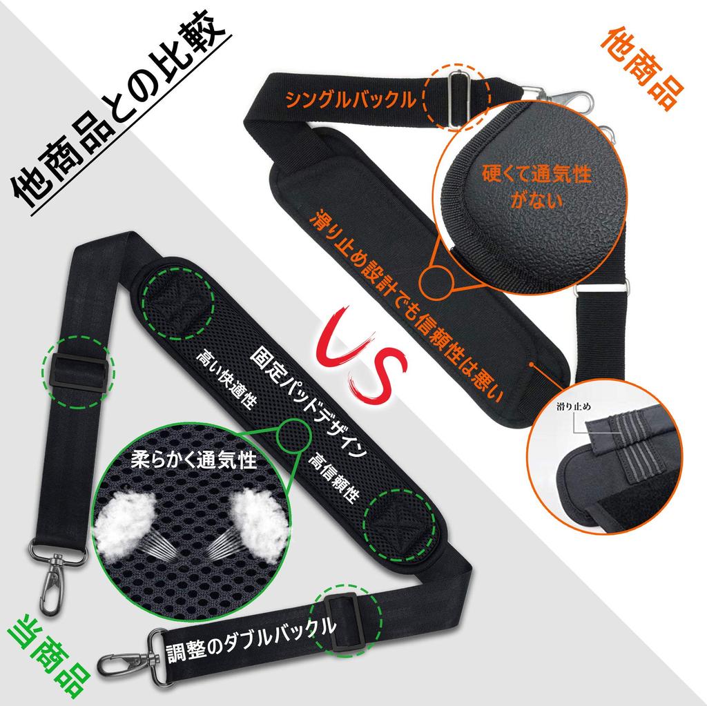 145CM Nylon Shoulder Belt Shoulder Strap Super Durable Shoulder Strap Messenger PC Camera Business Sports Tool Guitar [ZINZ] - Bag, Bag, Case, Bag,