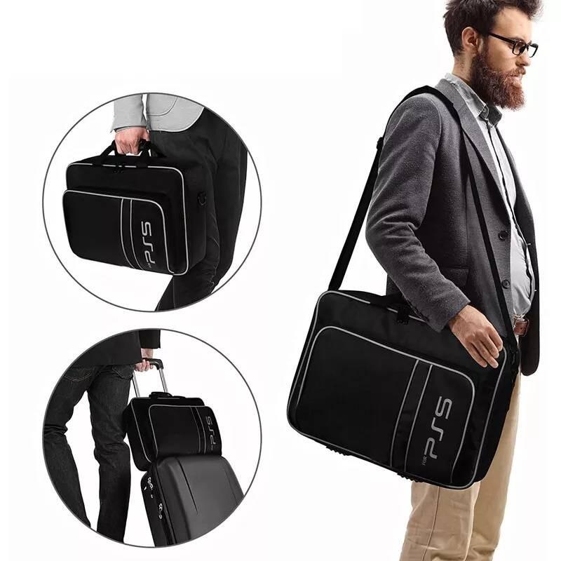 Stylová úložná taška z oxfordské tkaniny pro konzoli Playstation 5 pro cestování a přenášení