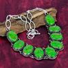 Copper Green Turquoise Handmade Gemstone Necklace, 925 Solid Sterling Silver Necklace Antique Jewelry, For Thanksgiving