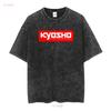 New Item Kyosho RC Remote Control Logo Mens Black T Shirt Size S 5XL Vintage Washed Fashion Soft Casual Graphic
