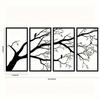 Metal Wall Art 3 Piece Tree of Life Bohemian Decor Home Gift