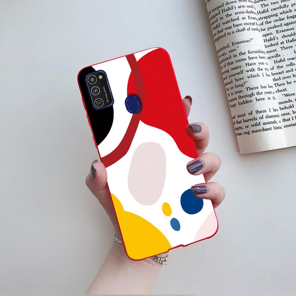Cute Cartoon Case For Samsung Galaxy M51 M31 M21 M31S M21S M30S Case Candy Colorful Anime Painting TPU Silicone Cover Case Funda