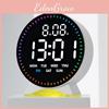 Digital Led Alarm Clock With Night Light Calendar Countdown For Bedroom Decor