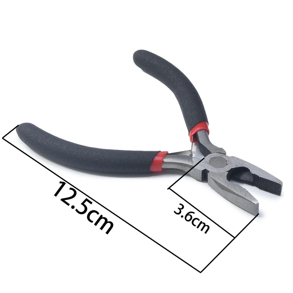 Handmade Mini Jewelry Pliers Set: Needle Nose, Diagonal Nose, Round Nose Pliers for DIY and Jewelry Accessories.