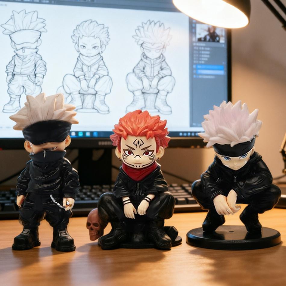 Hot 3 Style Jujutsu Kaisen Anime Figure Satoru Gojo Action Figure Lord Of The Curse Sukuna Figurine Collection Model Toys Gift