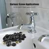 48PCS Plumbing Faucet Seal Washer O-ring Rubber Faucet Washer Assortment with Screws Flat Beveled for Repairing Faucet Leak