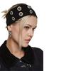 1PC With Metal Ring Cool Circular Cutout Design Fashion Headscarf Breathable Face-Washing Headband Dark Style Multicolor