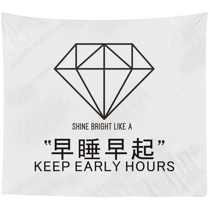 Абстрактная пара Простая линия Узор Гобелен Спальня Гостиная Гобелен Домашнее украшение — фото 3