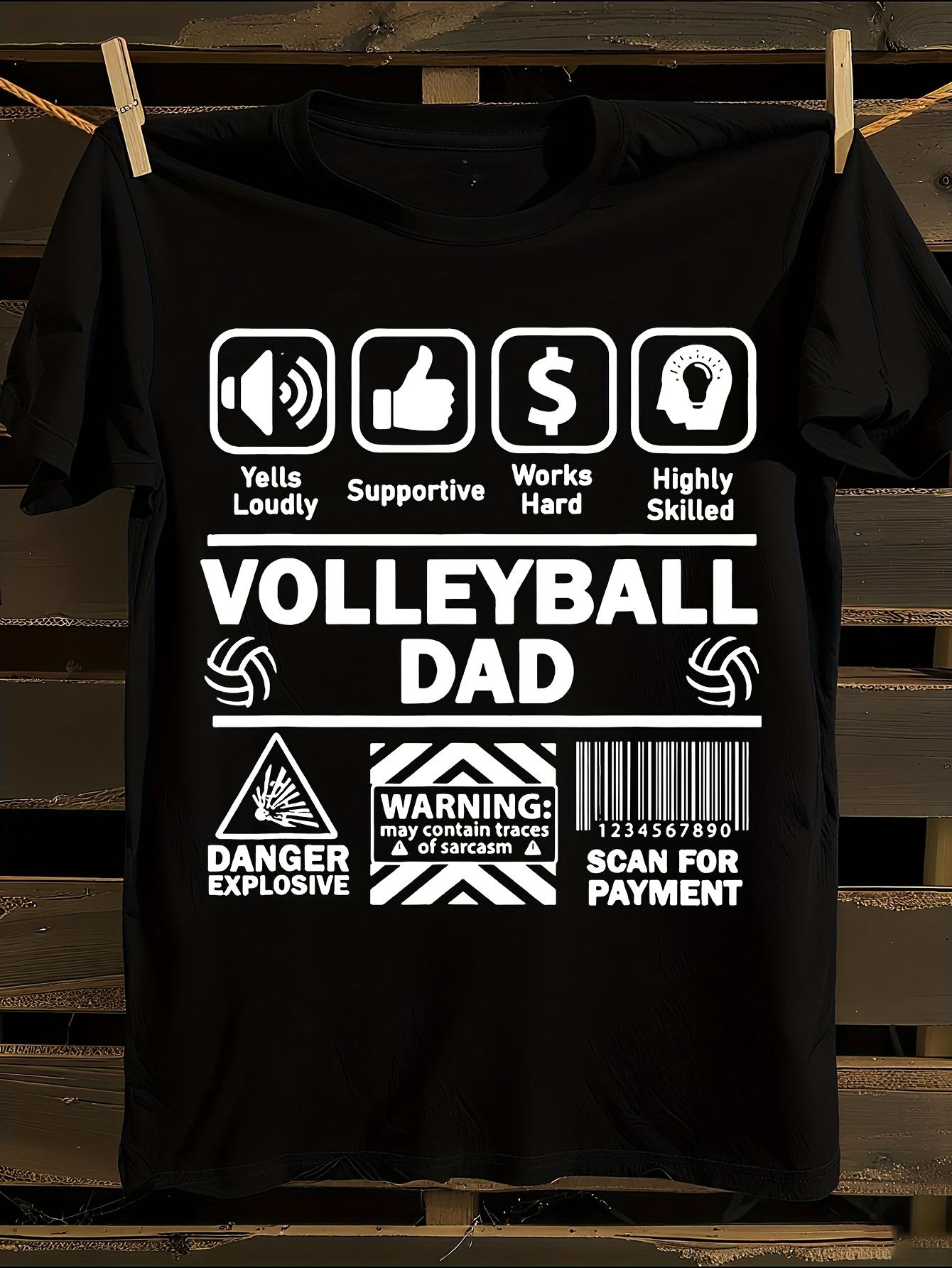 Funny Volleyball Dad Tshirt L