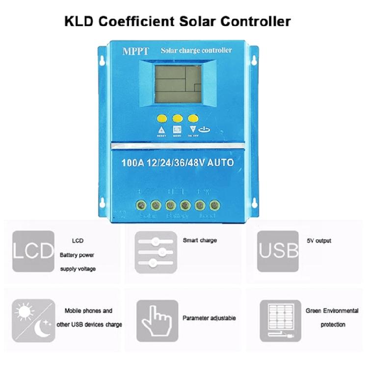 MPPT Solar-Laderegler mit LCD-Anzeige 100/80/150/200A Automatischer Solar-Lade-Batterie-Regler für Elektronisches Gerät