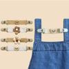 2Pcs Elastic Portable For Children Anti-Slip Hanging For Baby Pants Strap Clip Suspenders Clip Bear Strap Clip Shoulder Clip