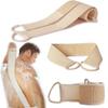 Double Sided Exfoliating Shower Belt Terry Cloth Loofah Brush  Pull back strip bath towel