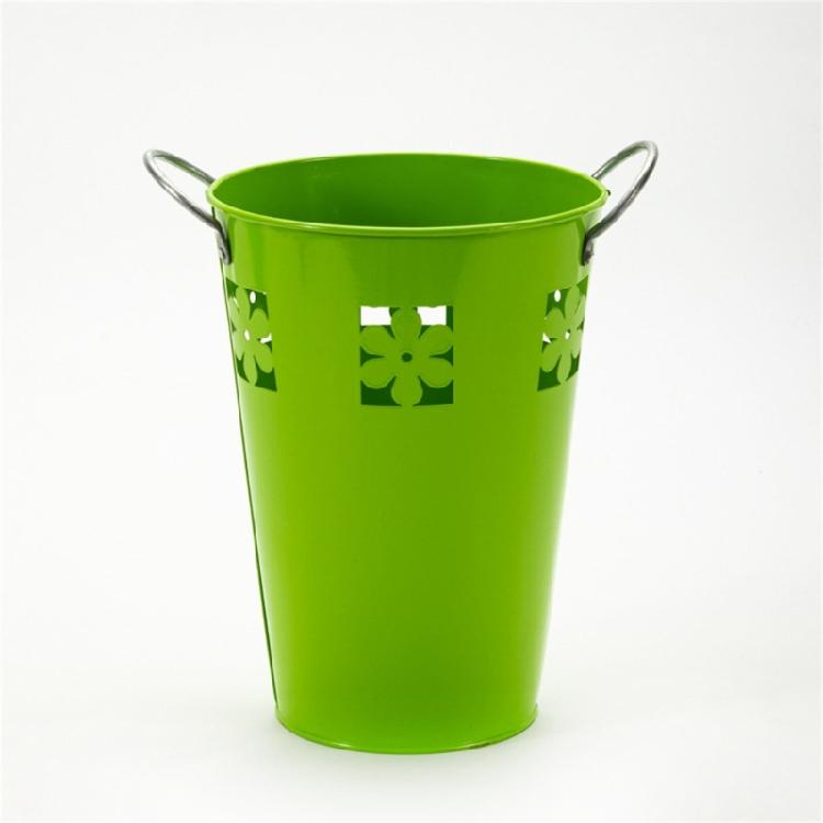 Iron Bucket Flower Pots Vintage Flower Container Metal Vase Bucket for Plant