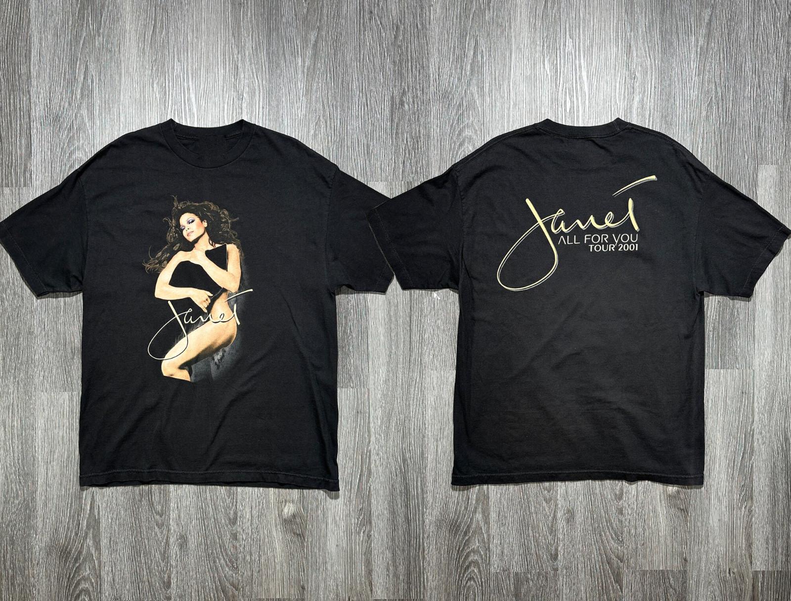 JANET JACKSON 2001 ALL FoR YoU ToUR Vintage Tee Alstyle Apparel Tag XXXL