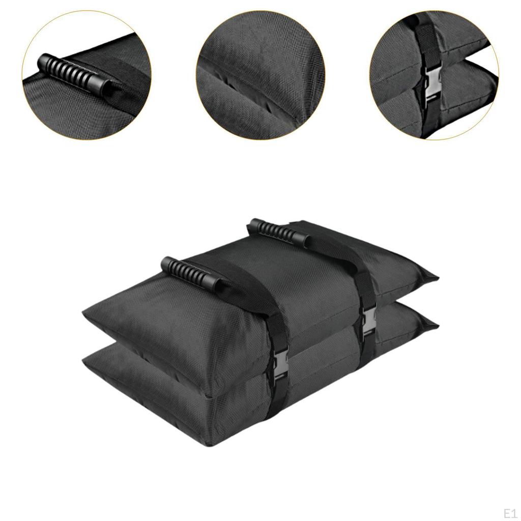 2 Pieces Umbrella Base Weight Sandbags Sand Bags with Handle for Backyard