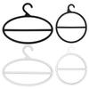 10Pcs Oval Scarf Holder Hanger Closet Space Saving Clothes Display Slots Holder Plastic Circle Scarf Belt Tie Hanger Racks