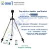 Automatic Rotating Stainless Steel Sprinkler with Telescopic Stand for Garden Irrigation