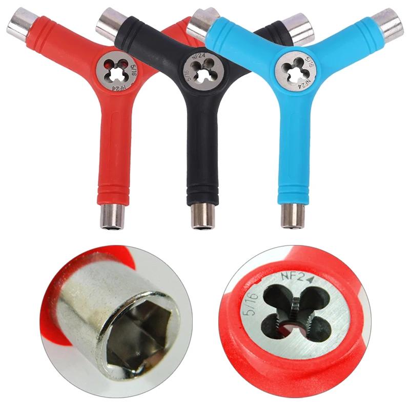 High Quality Y Shape Multi-Function Longboard All In One Screwdriver Roller Skate Tool Skate Tools Skateboard Wrench Tool