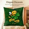 Classic Saint Patrick Day Cushion Cover Cool Natural Linen Cushion Cover DoubleSided Print Breathable Sofa Home Decor
