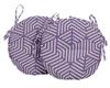 Vargottam Indoor Outdoor Round Bistro Chair Cushions Block Print 15-Inch Bistro Chair Pads Waterproof Seat Chair Cushion For Home