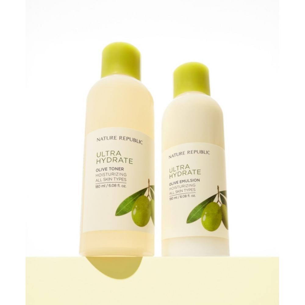 Nature Republic Real Moist Olive Set Of 2  Toner+emulsion Single option PK9605