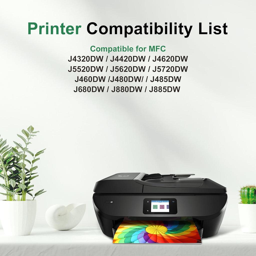 LC203XL Compatible Ink Cartridges Replacement for Brother LC203 LC201 XL LC 201 203 Works with MFC-J480DW MFC-J880DW MFC-J4420DW MFC-J680DW