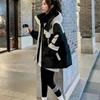 Winter Women Down Cotton Coat Korean Female Be All-Match Parkas Jacket Ladies Hooded Splicing Together Puffer Outwear