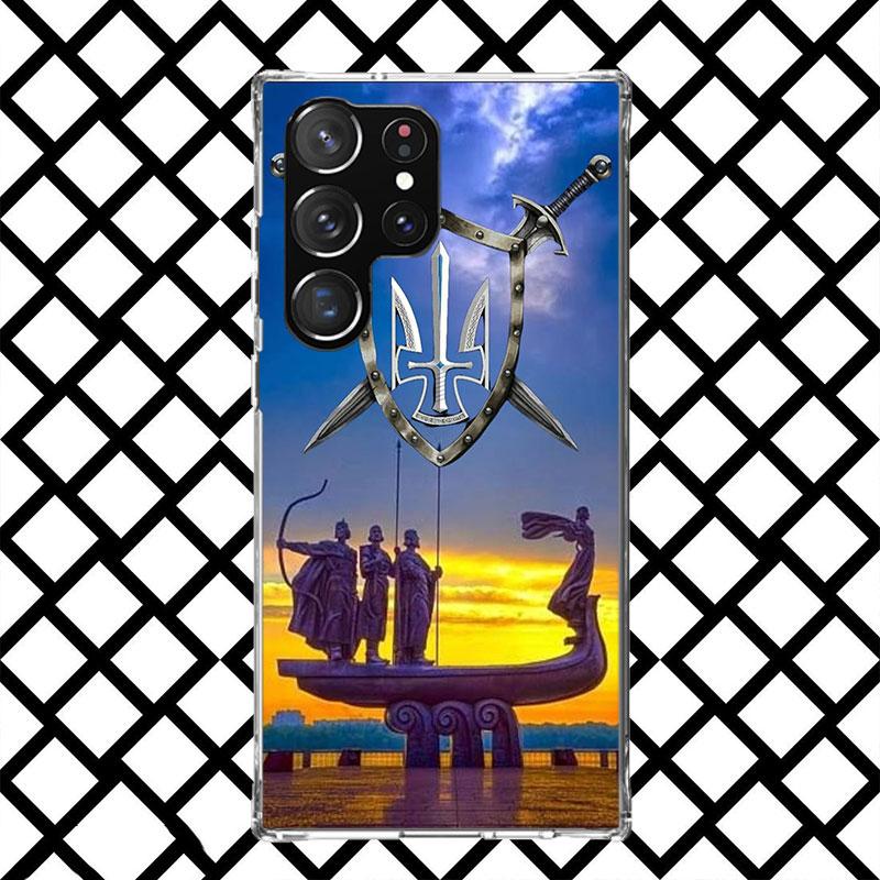 Ukraine Flag Phone Case for Samsung Galaxy S26 S25 Edge S24 S23 Ultra S22 Plus S21 FE S20 + Soft Cover Print Fundas Galaxy S25 S