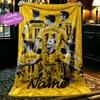 [1pc BVB Player Blanket] All-Season Blanket - Cozy Blanket for Sofa Couch Home Decoration, Digital Printed Nap Blanket