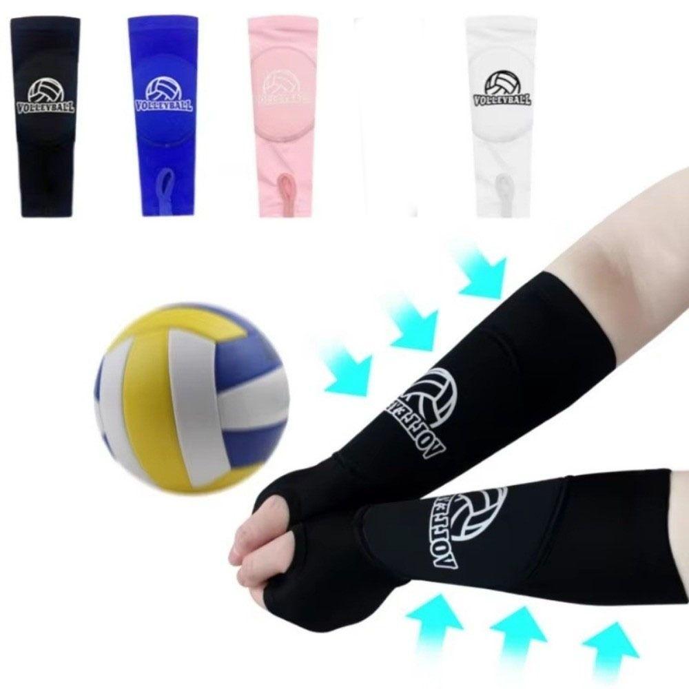 1Pair Elastic Volleyball Arm Sleeves Compression Forearm Sleeves Sports Arm Guard  Basketball