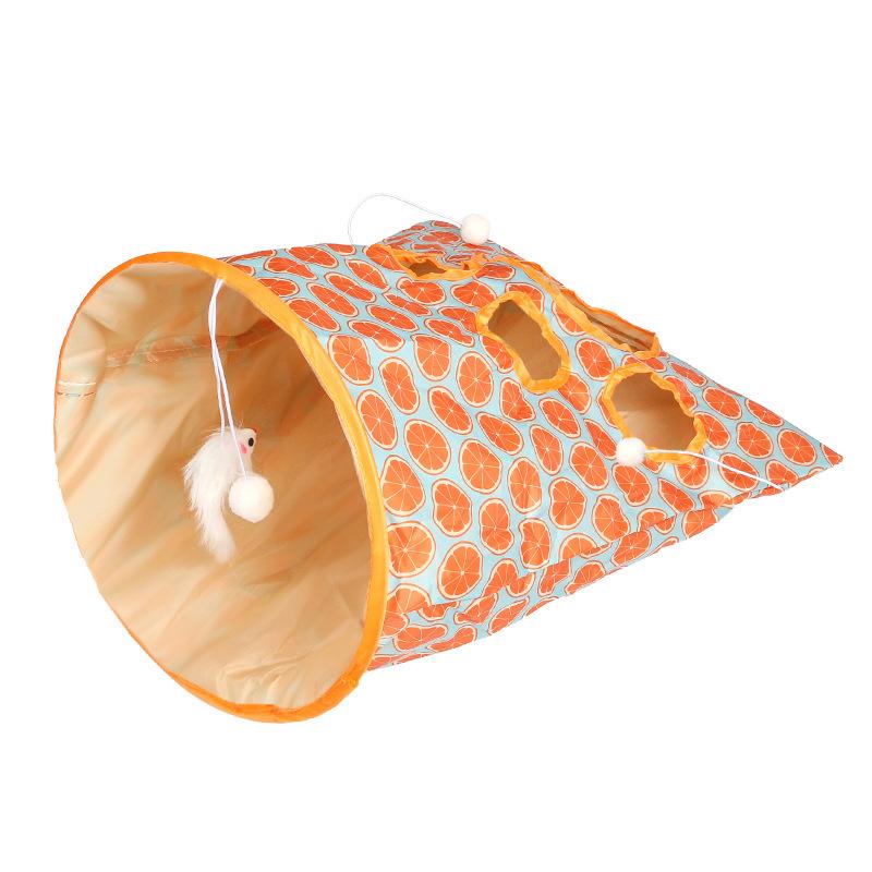 Pet Xiangpaper Cat Tunnel Foldable Crawling Ground Totoro Passage Cat Self-entertainment Toy To Amuse The Cat and Relieve Boredom