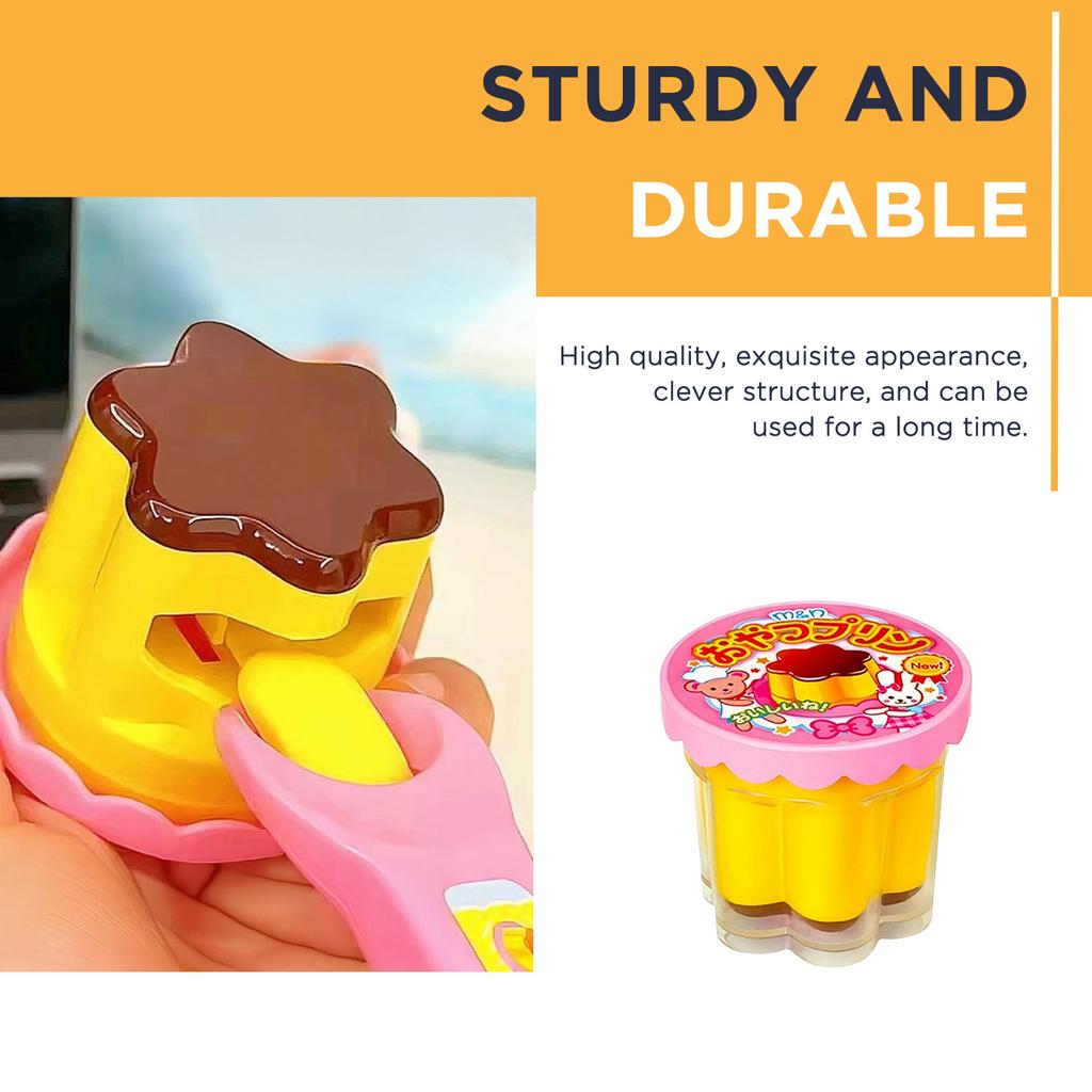 Strawberry Pudding Feeding Toy Play Set Waterproof Pretend Kitchen Dessert Playset Toy Play Food Strawberry Pudding for Birthday
