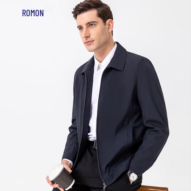 ROMON Men's Business Casual Lapel Jacket