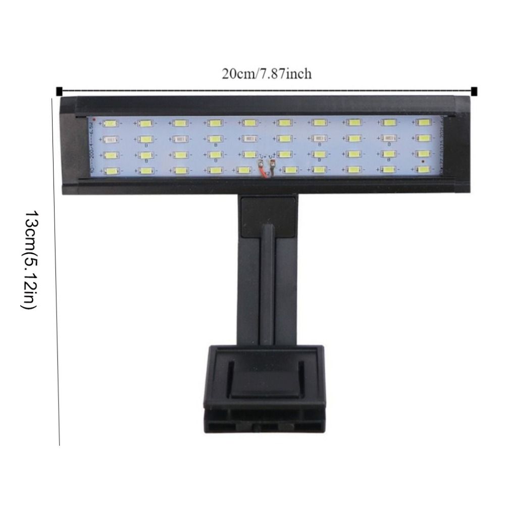 Splash-proof LED Aquarium Light 7W Plant Growth Light Practical Fish Tank Clip Light Aquarium