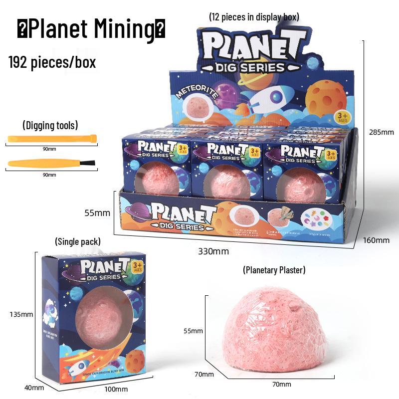 Edelsteinentdeckung DIY Ausgrabungsspielzeug: Pädagogische Überraschungsbox für Kinder mit Kristall-Edelstein- und Meerjungfrauen-Themen