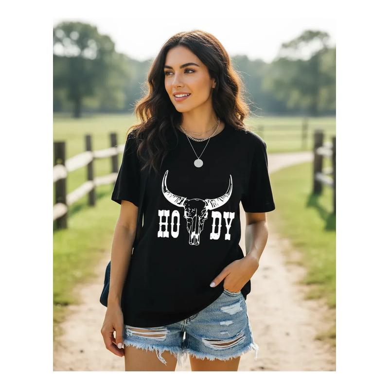 Camisetas Howdy Cowgirl Para Mujer, Camisas Vaqueras Vintage S