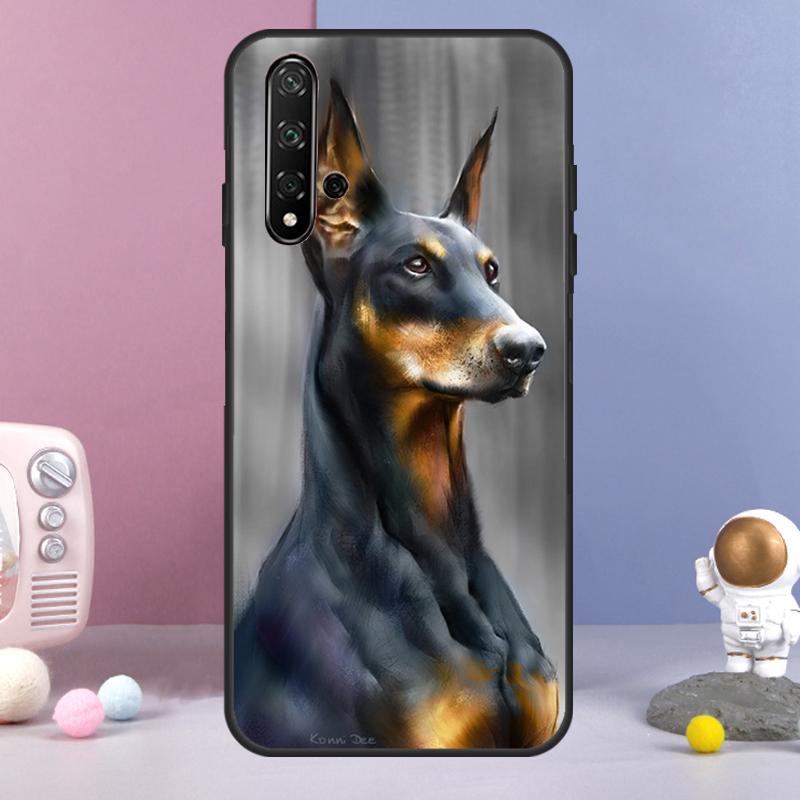 Dachshund Doberman Dog For Huawei Nova 5T 9 10 SE 7i 8i 11i 12i Y60 Y61 Y70 Y72 Y73 Y90 Y91 P20 P30 P40 Lite Case