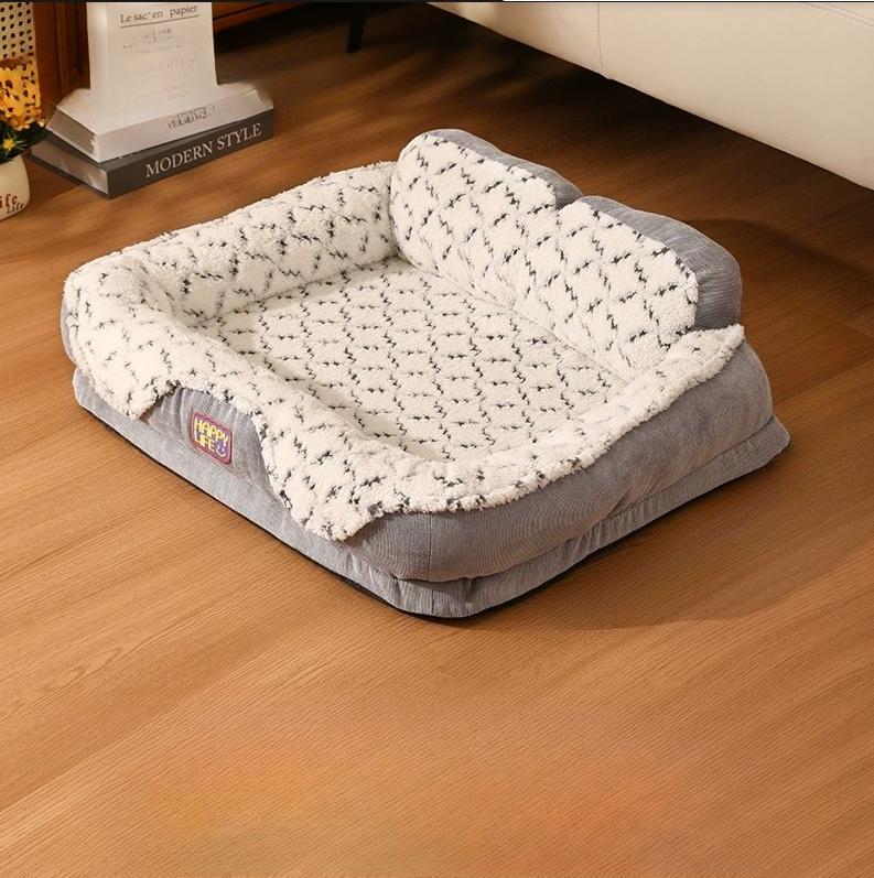 Cat litter universal kennel dog bed autumn and winter warm sleeping mat neck support mountain big dog kennel pet litter