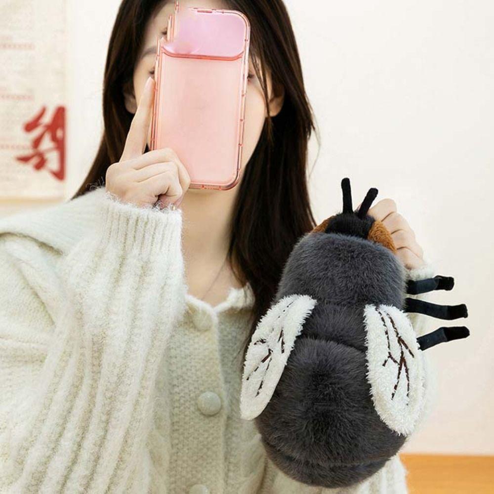 Soft Simulation Fly Plush Toy Fluffy Stuffed Animals Doll Fly Plush Doll  Festival Party Decor